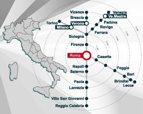 Frecciargento mapa Frecciargento
