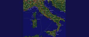 Mapa de Trenes Italia